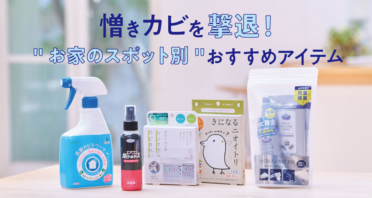 カビの掃除&予防対策アイテム