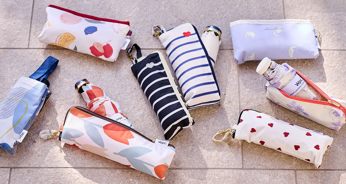 キュートな折りたたみ傘を持ってお出かけしよう！