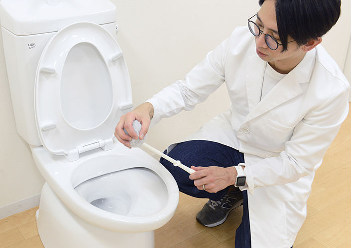 トイレとサトミツ棒