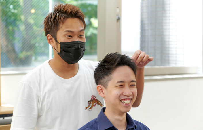 ヘアセット完了
