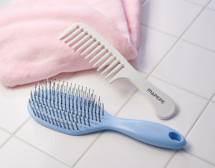ウェットヘア用ブラシ