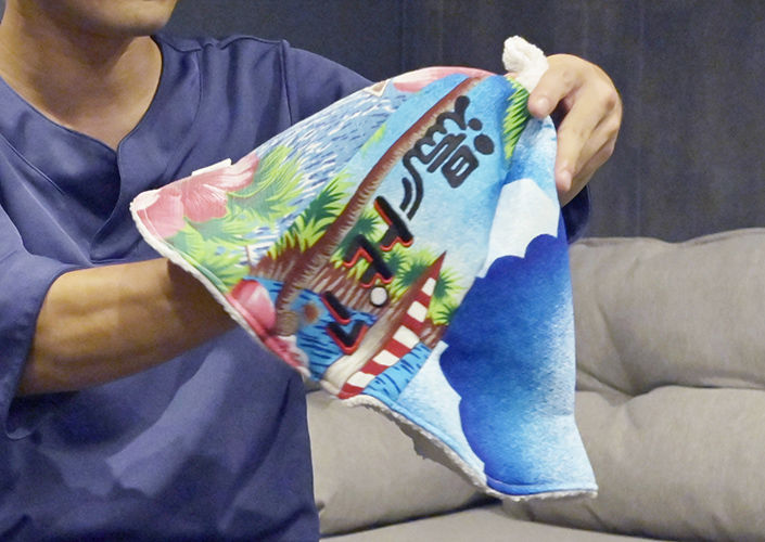 なにわ健康ランド湯〜トピア アロハサウナハット　アロハ柄