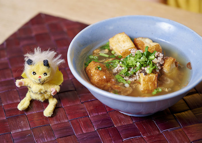 お餅でつくったバインドゥックノンのお味は？