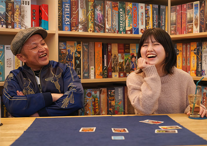 会話がはずみ、より仲が深まった様子♪