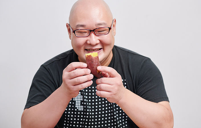 笑顔の焼き芋マニア天谷さんと焼き芋