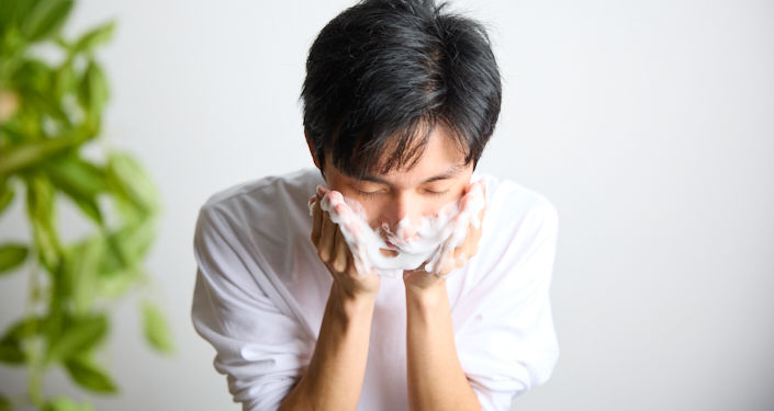 基本的なやり方②洗顔を行う